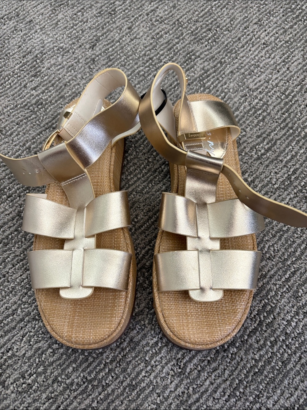 Metallic Gold Women’s Comfort Sandals